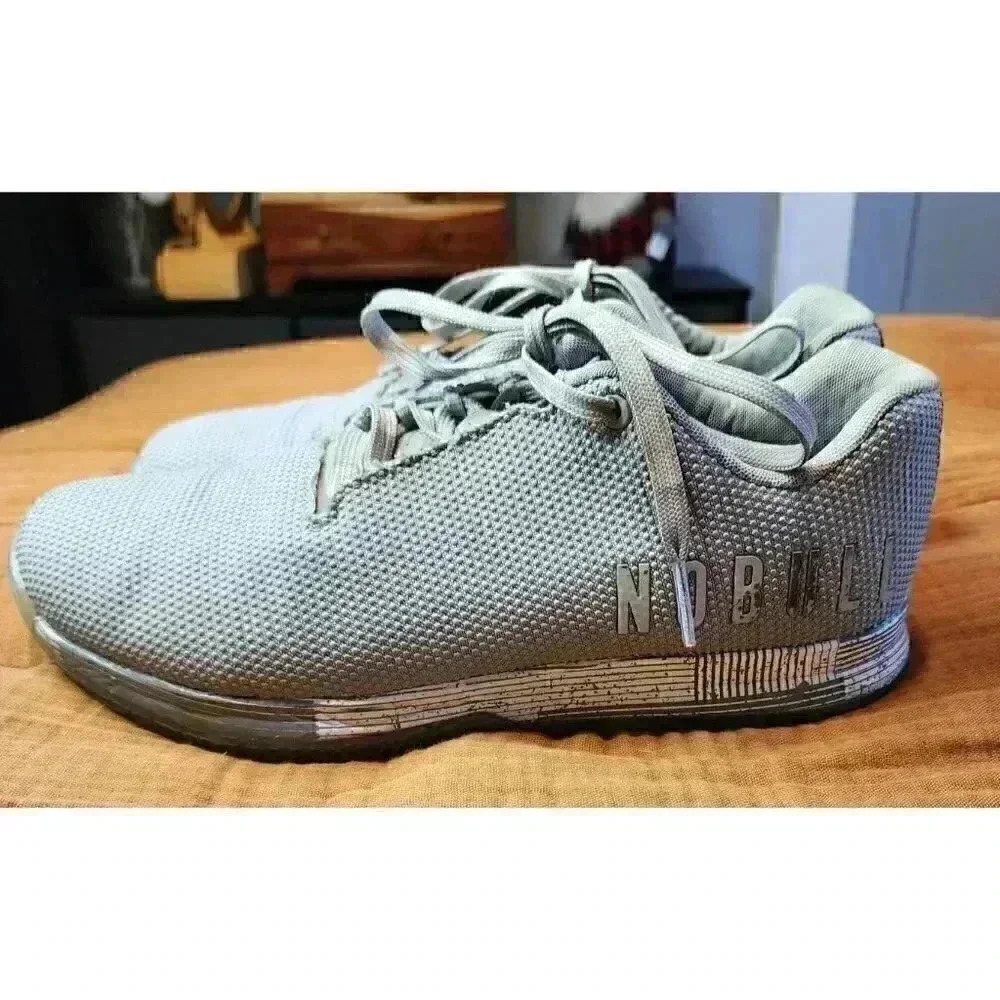 No Bull NOBULL Super Fabric Trainer Athletic Shoes Gray/Stripe Sz 10M / 11.5W - Picture 3 of 10
